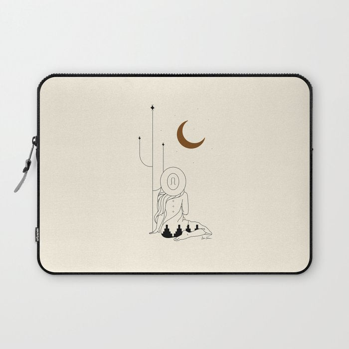 Talking to the Moon - Rustic Laptop Sleeve Gallery Image 1