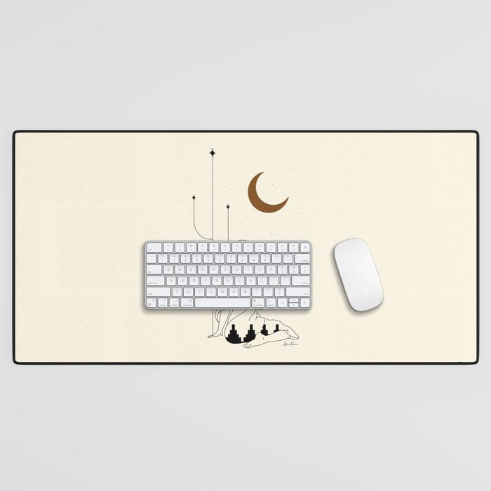 Talking to the Moon - Rustic Desk Mat Gallery Image 1