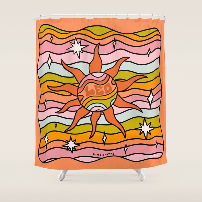Leo Planet Shower Curtain Gallery Image 1