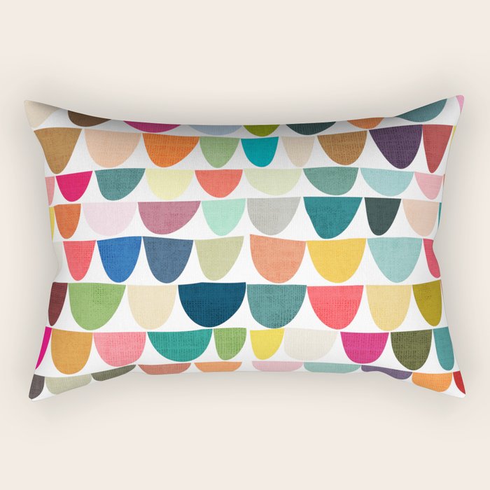 Fish scales pattern Rectangular Pillow Gallery Image 2