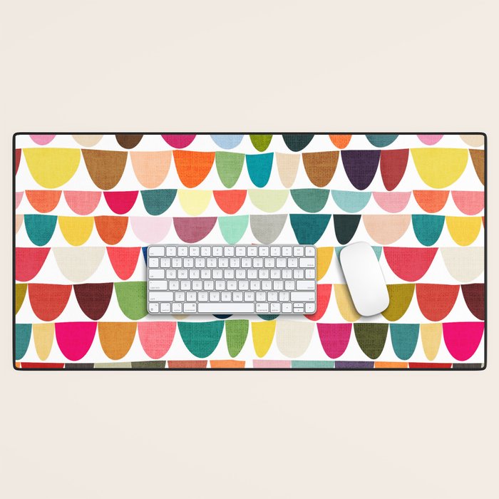 Fish scales pattern Desk Mat Gallery Image 1