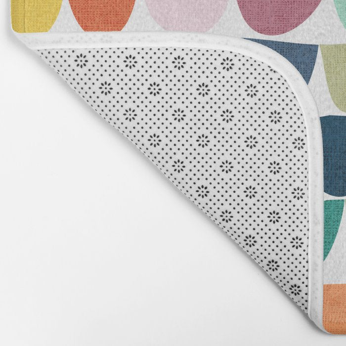 Fish scales pattern Bath Mat Gallery Image 2