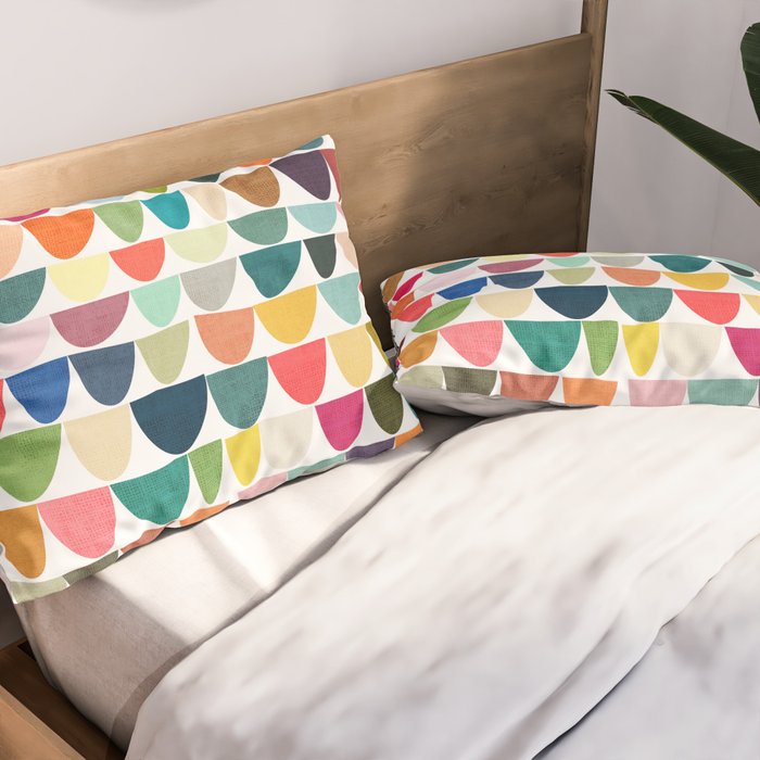 Fish scales pattern Pillow Sham Gallery Image 2