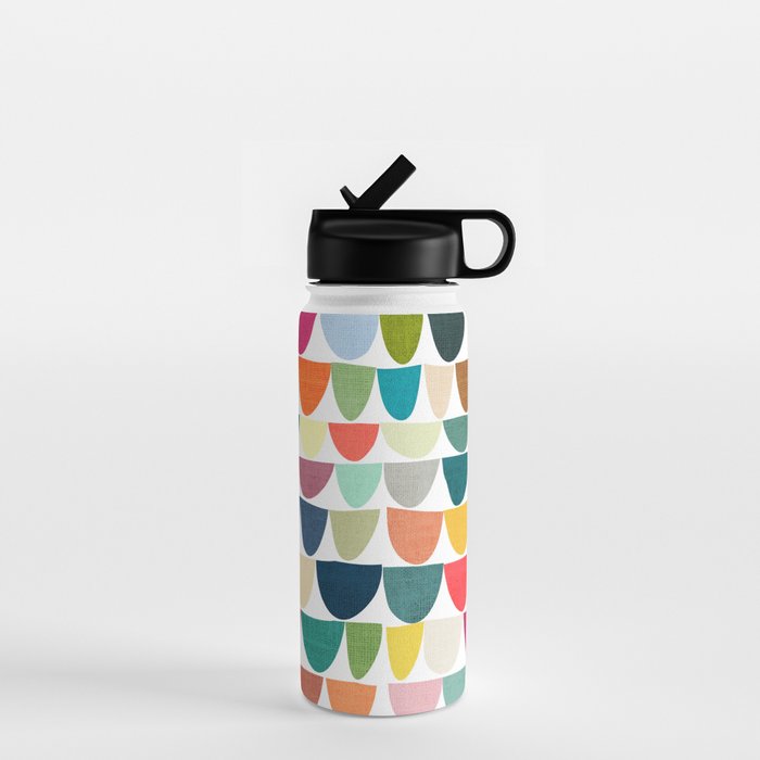 Fish scales pattern Water Bottle Gallery Image 1