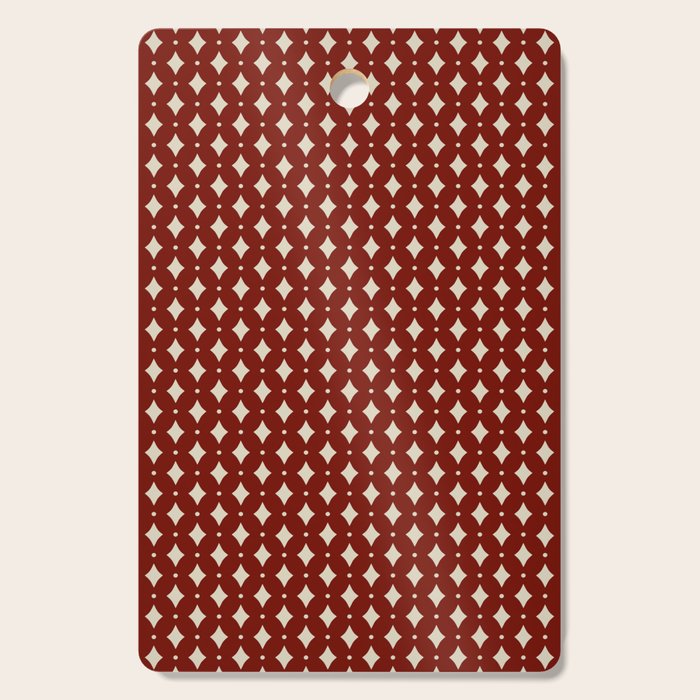 Vintage Stars VII Ruby Red Cutting Board Gallery Image 1