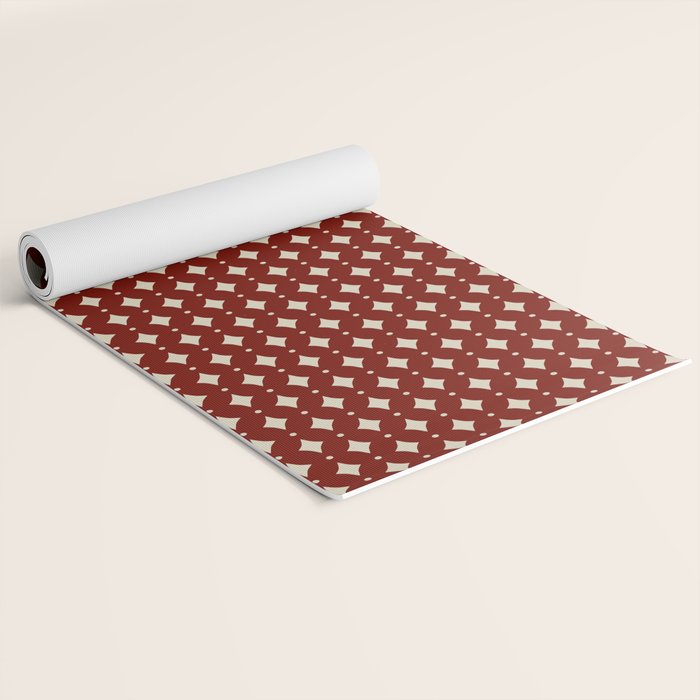 Vintage Stars VII Ruby Red Yoga Mat Gallery Image 2