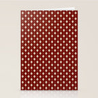 Vintage Stars VII Ruby Red Stationery Card Gallery Image 2