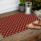 Vintage Stars VII Ruby Red Outdoor Rug Gallery Image 2