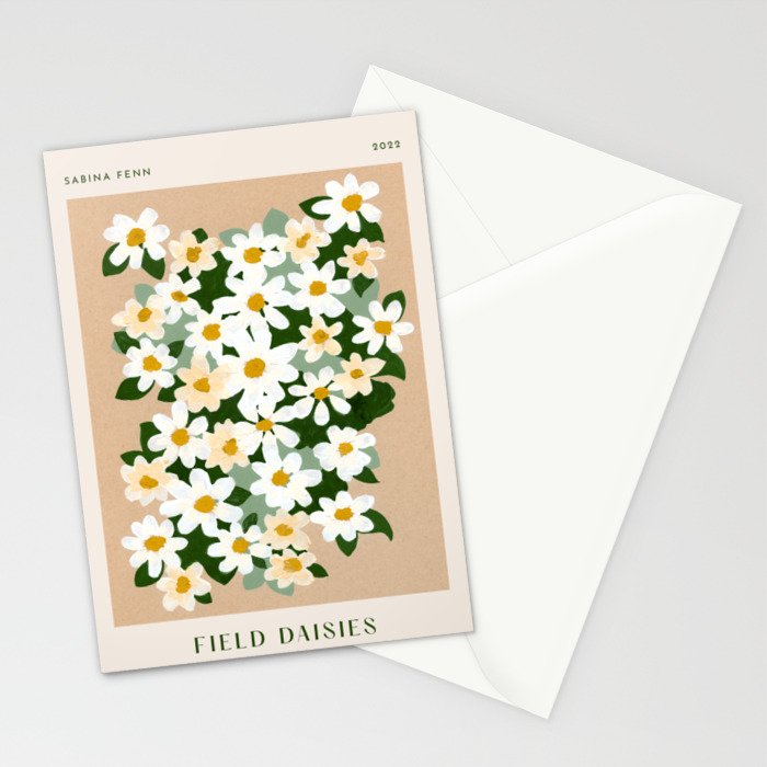 Field Daisies Poster Print Stationery Card Gallery Image 2