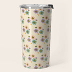 Blooming Flower - Cream  Travel Mug Gallery Image 2