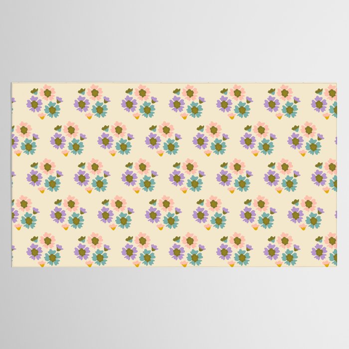 Blooming Flower - Cream  Tablecloth Gallery Image 2
