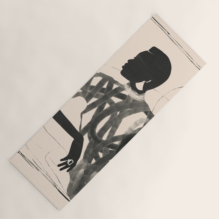 Lady Portrait  Yoga Mat Gallery Image 1