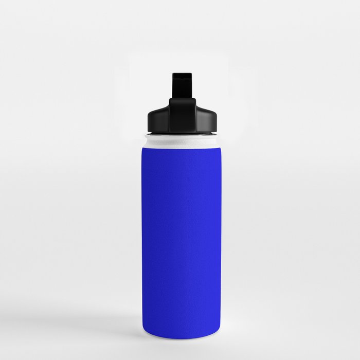 Solid Electric Blue Water Bottle Gallery Image 2