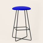 Solid Electric Blue Stool Gallery Image 1