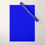 Solid Electric Blue Wrapping Paper Gallery Image 1