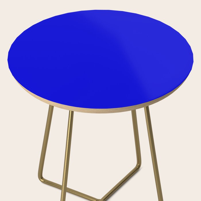 Solid Electric Blue Side Table Gallery Image 2