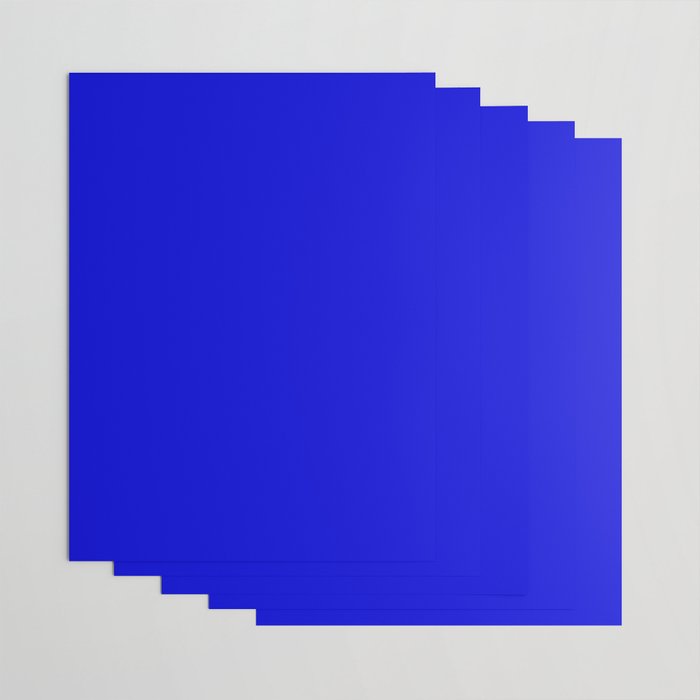Solid Electric Blue Wrapping Paper Gallery Image 3