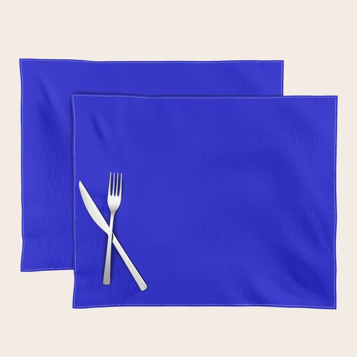 Solid Electric Blue Placemat Gallery Image 1