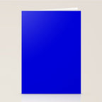 Solid Electric Blue Stationery Card Gallery Image 2
