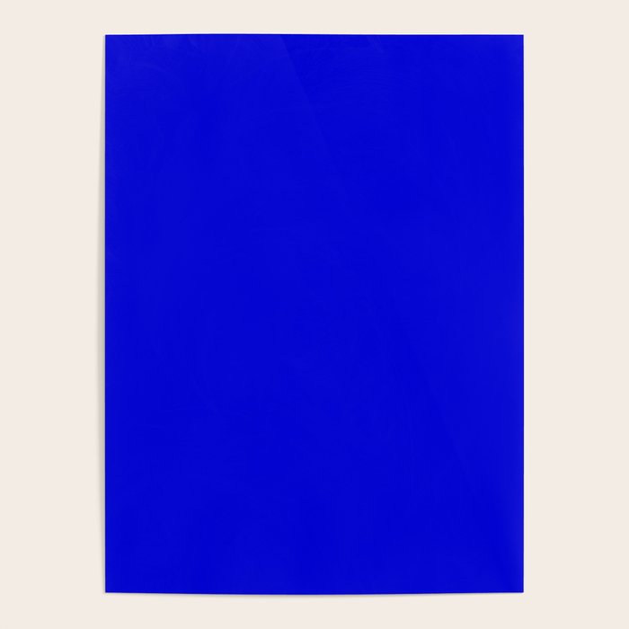 Solid Electric Blue Poster Gallery Image 4