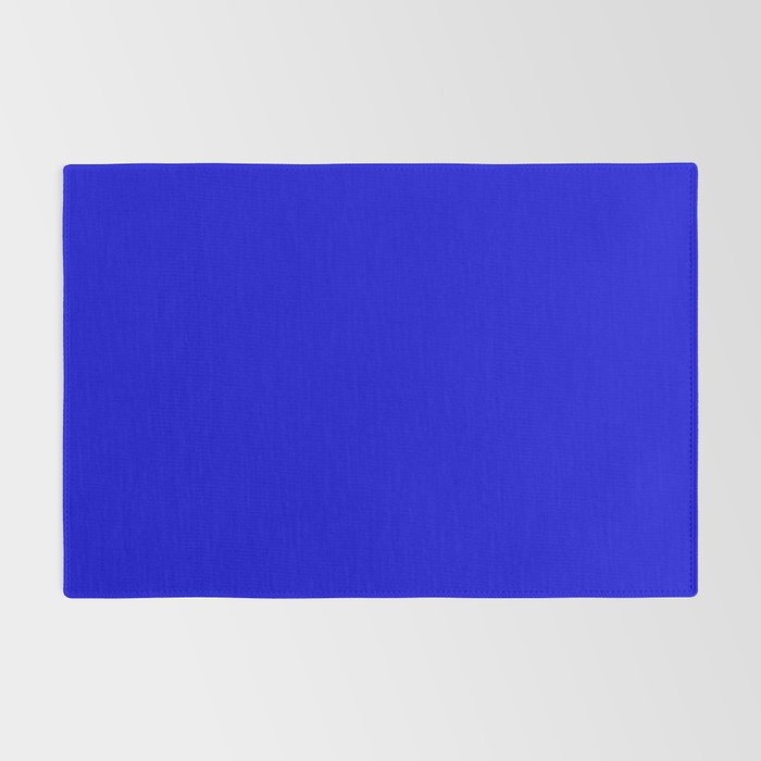 Solid Electric Blue Rug Gallery Image 2