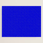 Solid Electric Blue Jigsaw Puzzle Gallery Image 1