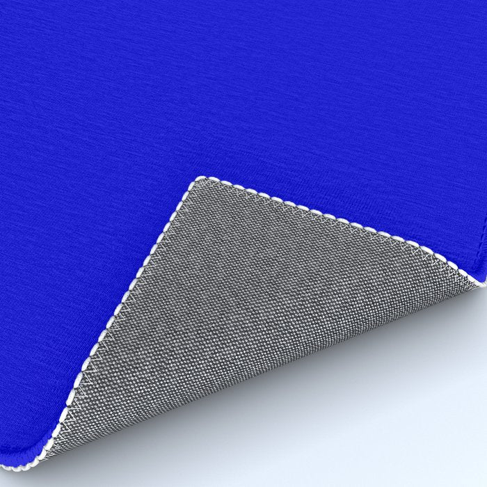 Solid Electric Blue Rug Gallery Image 4