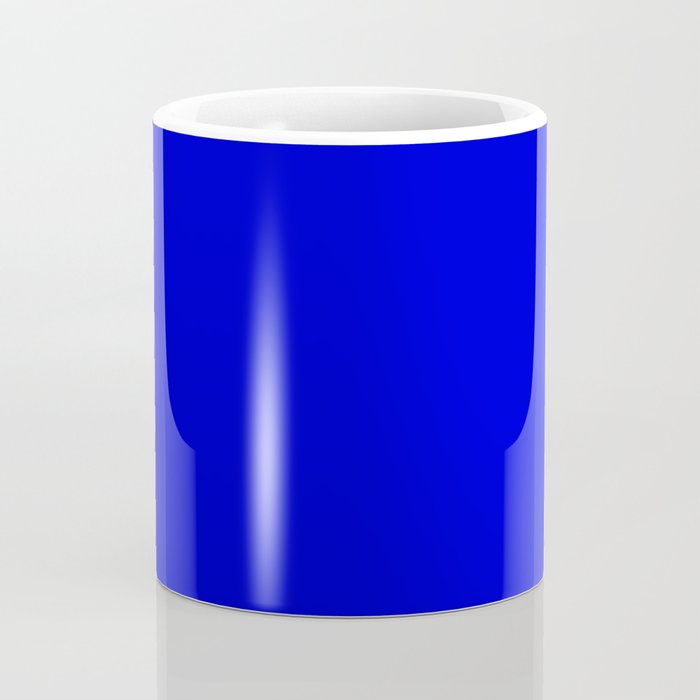 Solid Electric Blue Coffee Mug Gallery Image 4