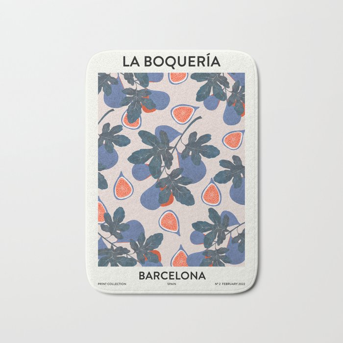 Fruit market Barcelona Inspiration Bath Mat Gallery Image 1