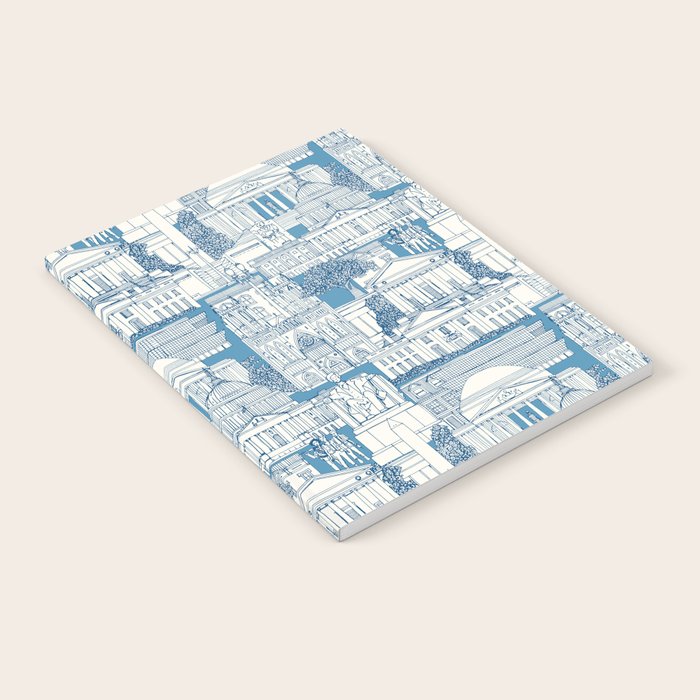 Washington DC toile blue Notebook Gallery Image 2