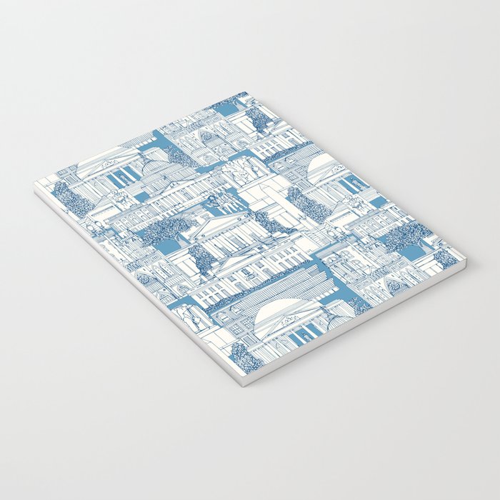 Washington DC toile blue Notebook Gallery Image 3