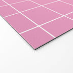 Hand Drawn Grid Hot Pink Welcome Mat Gallery Image 2