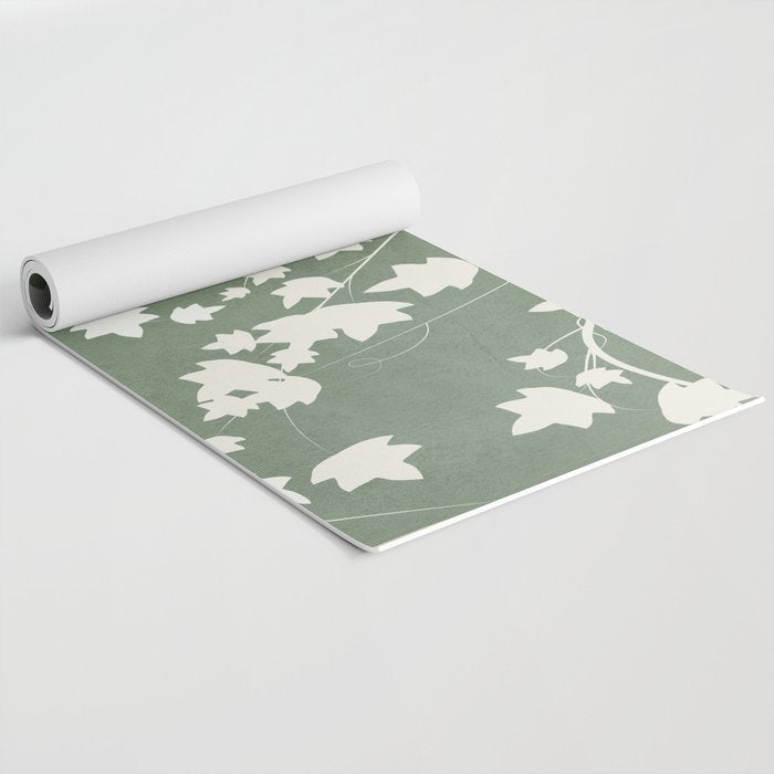 Minimal Abstract Leaves 12 Yoga Mat Gallery Image 2