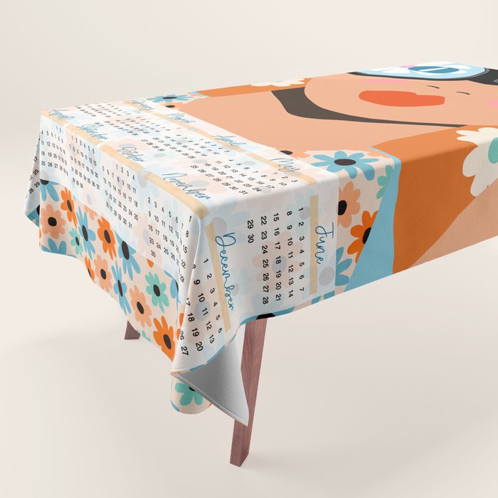2025 Calendar - Seeking New Horizons Tablecloth Gallery Image 1