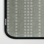 irregular striped dots - sage Laptop Sleeve Gallery Image 3