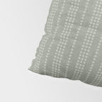 irregular striped dots - sage Pillow Sham Gallery Image 4