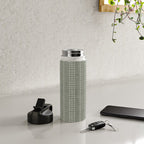 irregular striped dots - sage Water Bottle Gallery Image 4