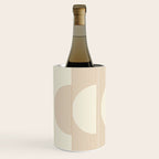 Geometric lines in Shades of Coffee and Latte 4 (Sunrise and Sunset) Wine Chiller Gallery Image 2