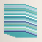 Tropical Blue Stripe|Banana Leaf Coordinate|Renee Davis Wrapping Paper Gallery Image 3