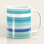 Tropical Blue Stripe|Banana Leaf Coordinate|Renee Davis Coffee Mug Gallery Image 1