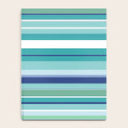 Tropical Blue Stripe|Banana Leaf Coordinate|Renee Davis Notebook Gallery Image 4