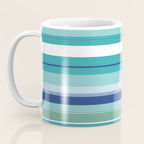 Tropical Blue Stripe|Banana Leaf Coordinate|Renee Davis Coffee Mug Gallery Image 3
