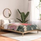 Chinese Peony Blooming Floral Art Comforter Gallery Image 2