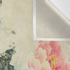Chinese Peony Blooming Floral Art Wall Tapestry Gallery Image 3