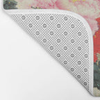 Chinese Peony Blooming Floral Art Bath Mat Gallery Image 2