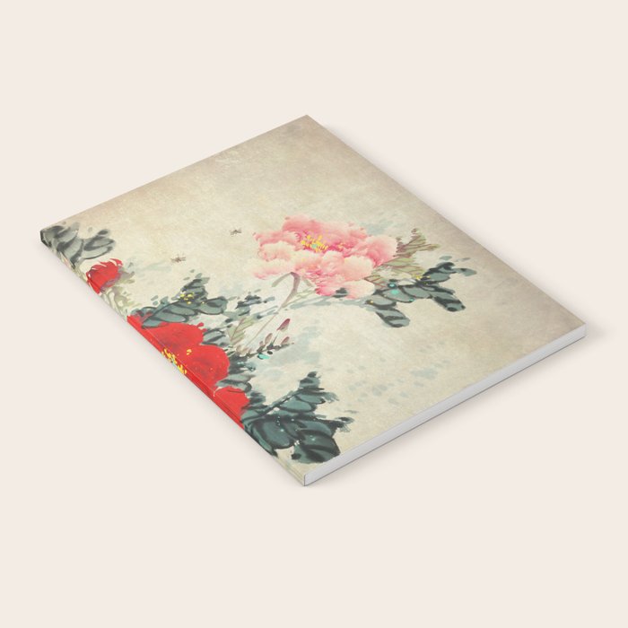 Chinese Peony Blooming Floral Art Notebook Gallery Image 2