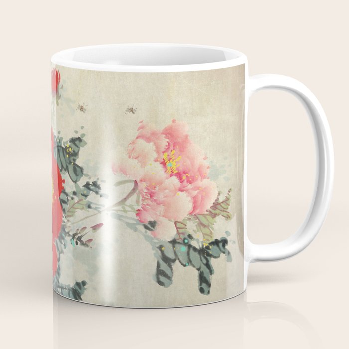 Chinese Peony Blooming Floral Art Coffee Mug Gallery Image 1