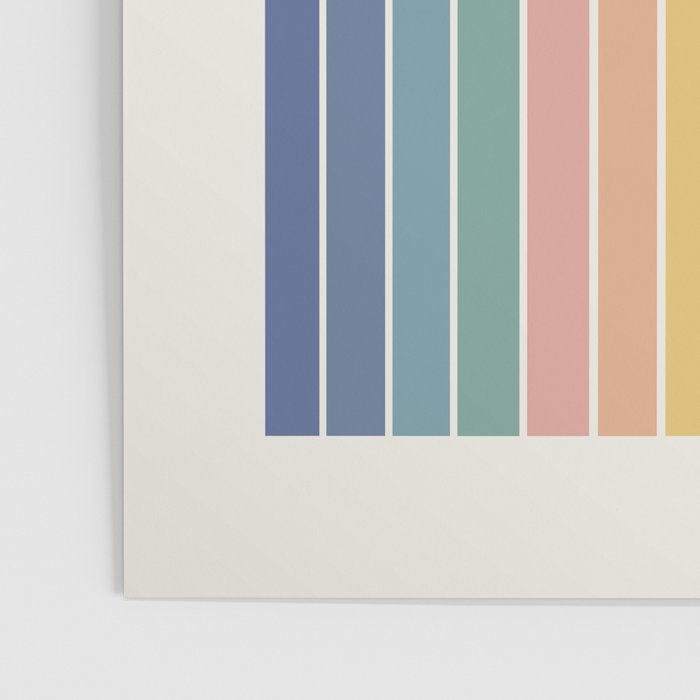 Gradient Arch XX Retro Mid Century Modern Rainbow Poster Gallery Image 3