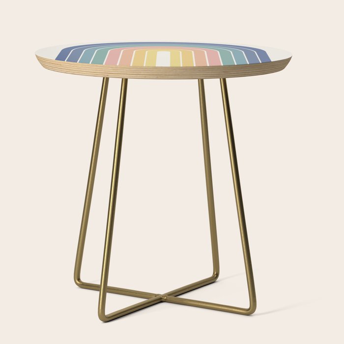 Gradient Arch XX Retro Mid Century Modern Rainbow Side Table Gallery Image 1