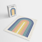 Gradient Arch XX Retro Mid Century Modern Rainbow Jigsaw Puzzle Gallery Image 2